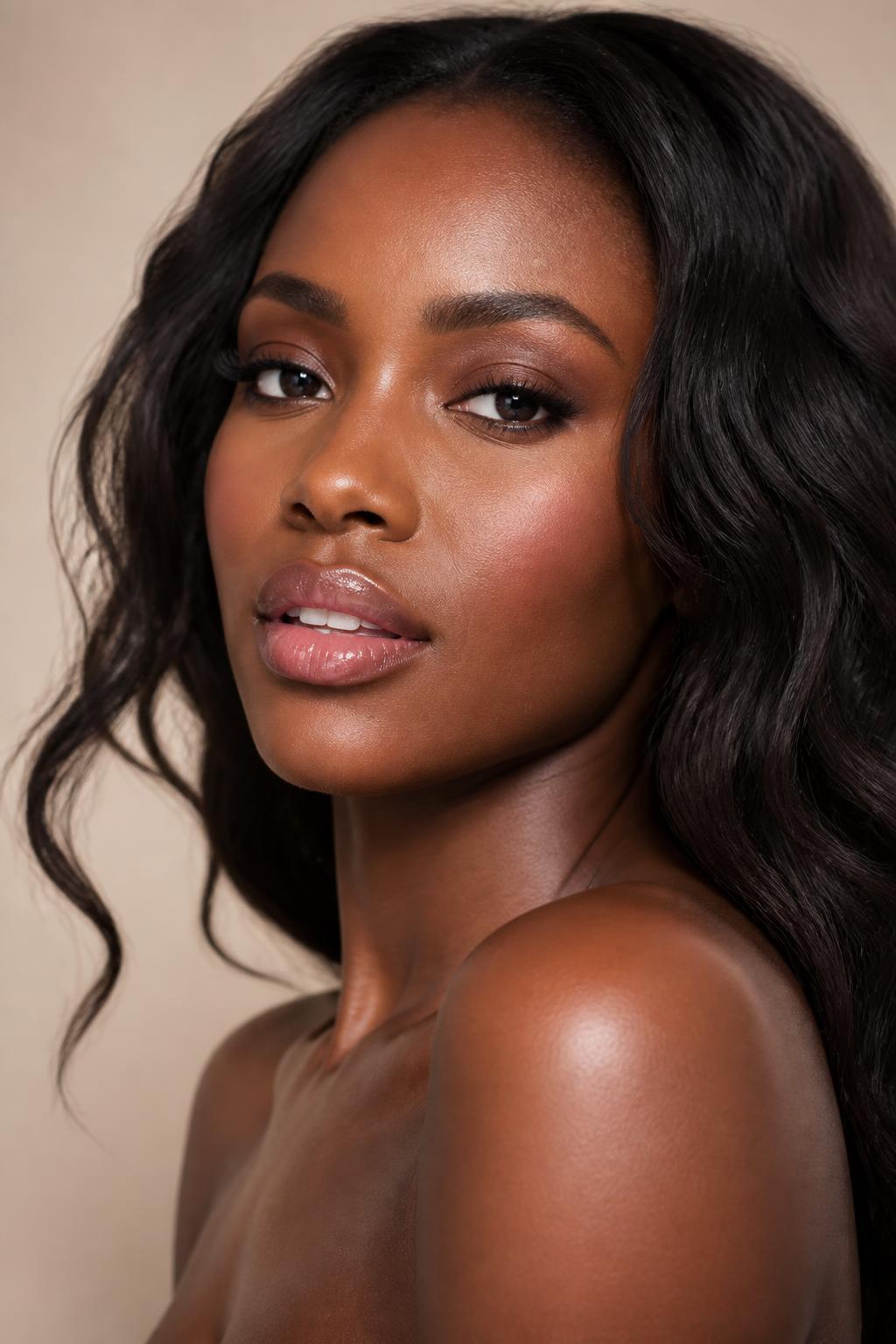 Model wearing the Timeless Iconixx matte lip collection