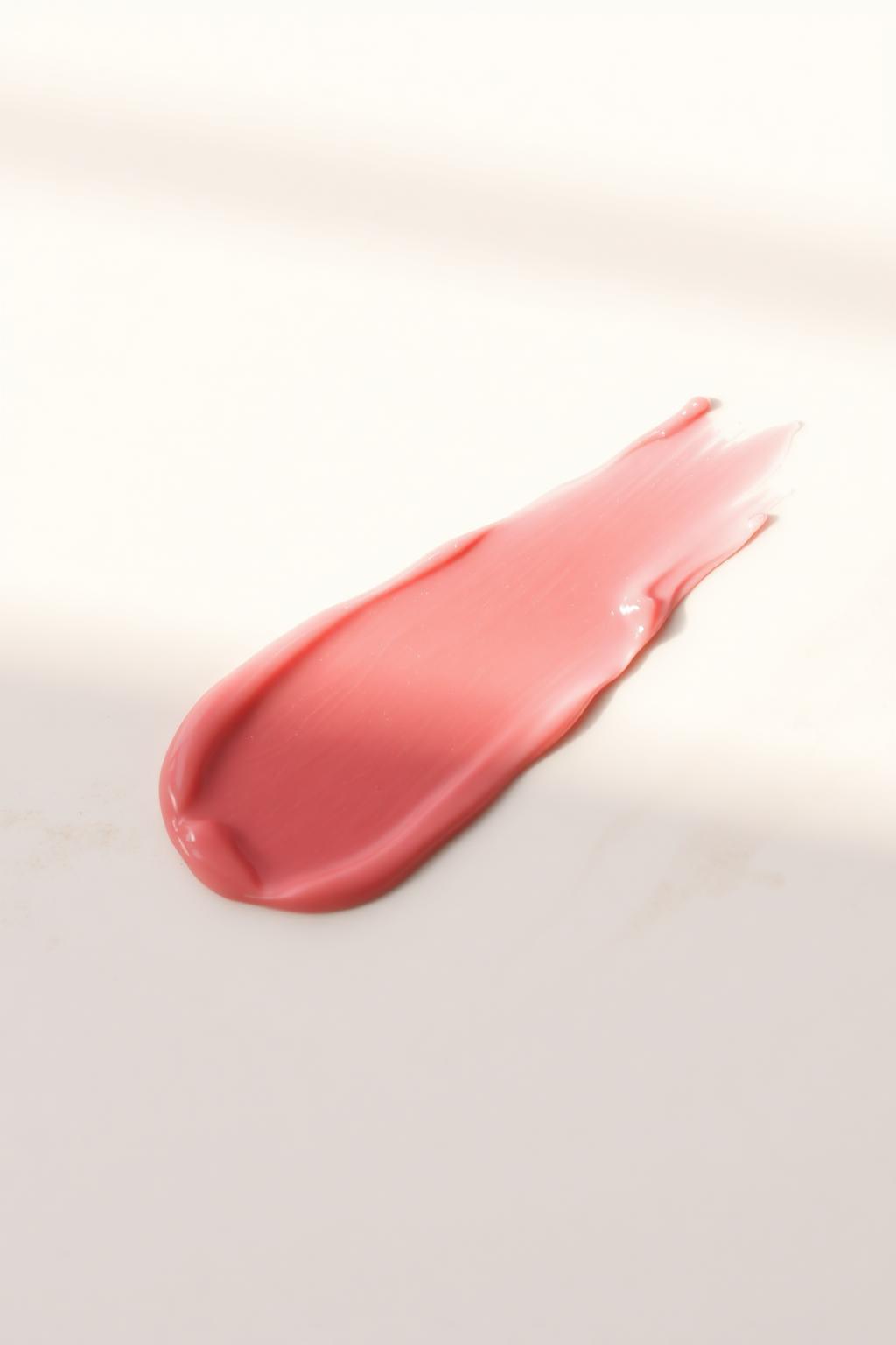 Macro texture of matte lip gloss